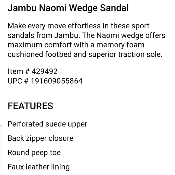 Jambu Naomi Wedge Sandals - Picture 8 of 11